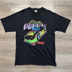 VTG 90’s Single Stitch Kyle Petty NASCAR T Shirt Cal Cru Made In USA Size XL